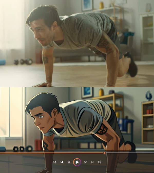 PowerDirector - Video in Anime umwandeln